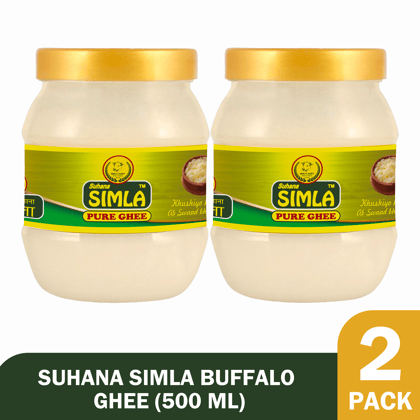 Suhana Simla Pure Buffalo Ghee 500 ML (Pack of 2)
