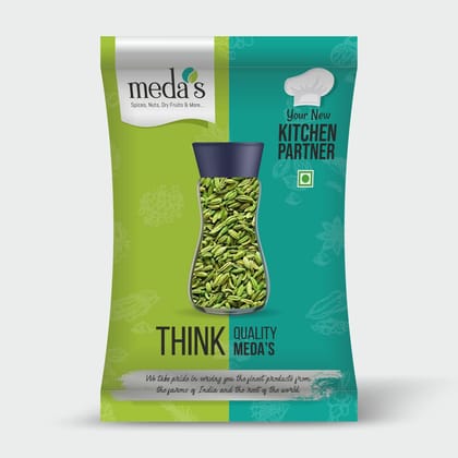 Meda's Organic Saunf (Fennel Seeds) 100% Pure & Natural - 200 GMS (50grams x 4) No artificial colour Meda's Organic Saunf (Fennel Seeds) 100% Pure & Natural - 200 GMS (50grams x 4) No artificial colour