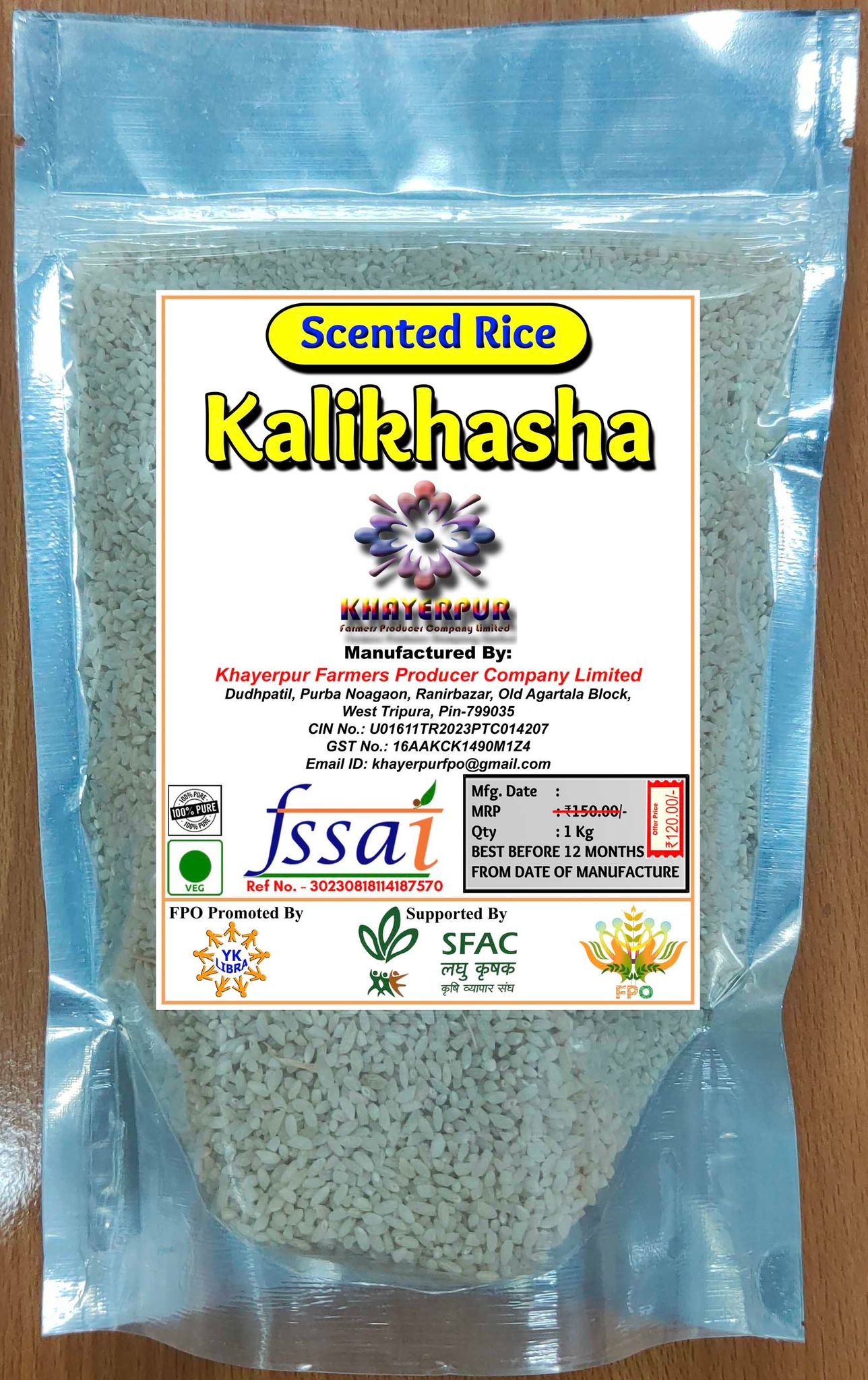 Kali khasha Scented Rice | 1 Kg