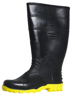 Duckback Men/Women Black PVC Super Safety Gum Boot Wellington Boot (5) Duckback Men/Women Black PVC Super Safety Gum Boot Wellington Boot (5)