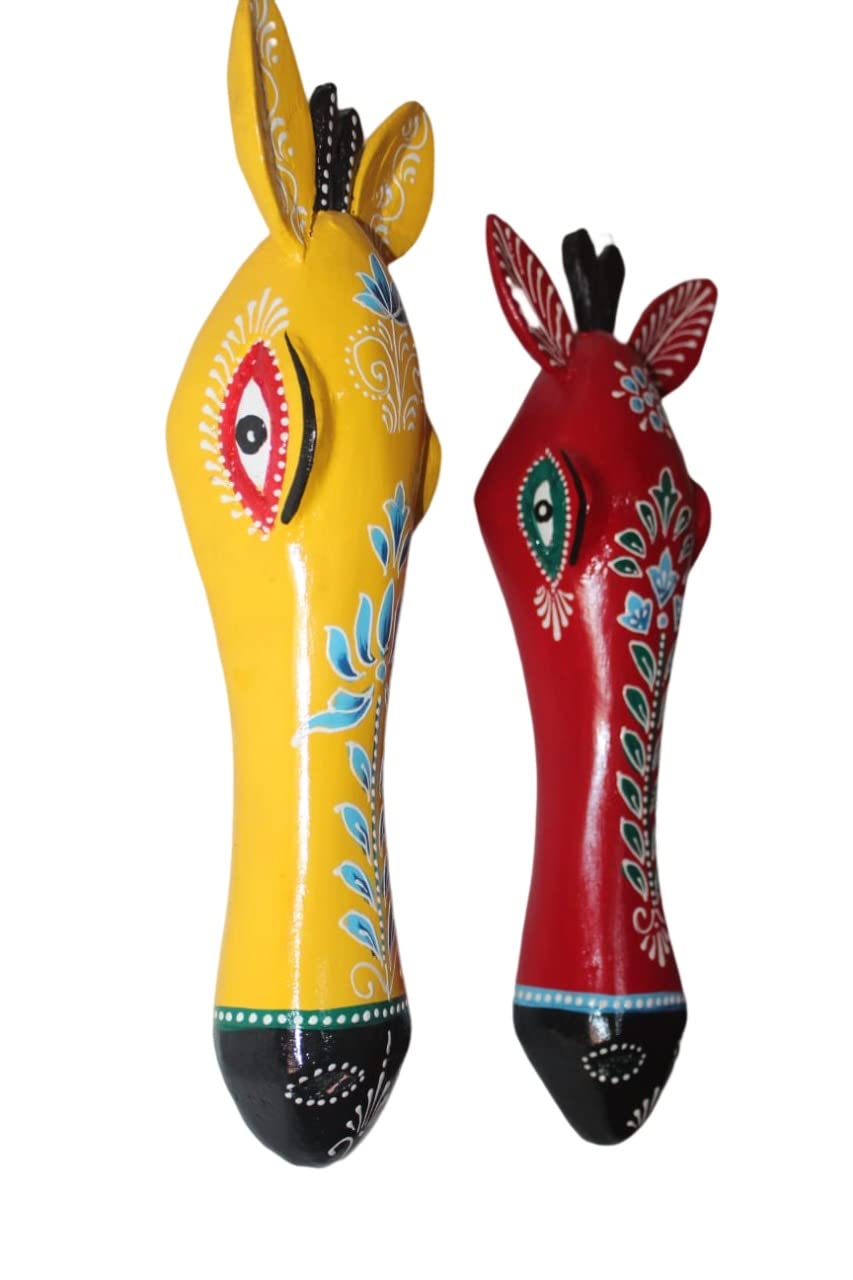Girish Handicrafs Hanging Giraffe Head