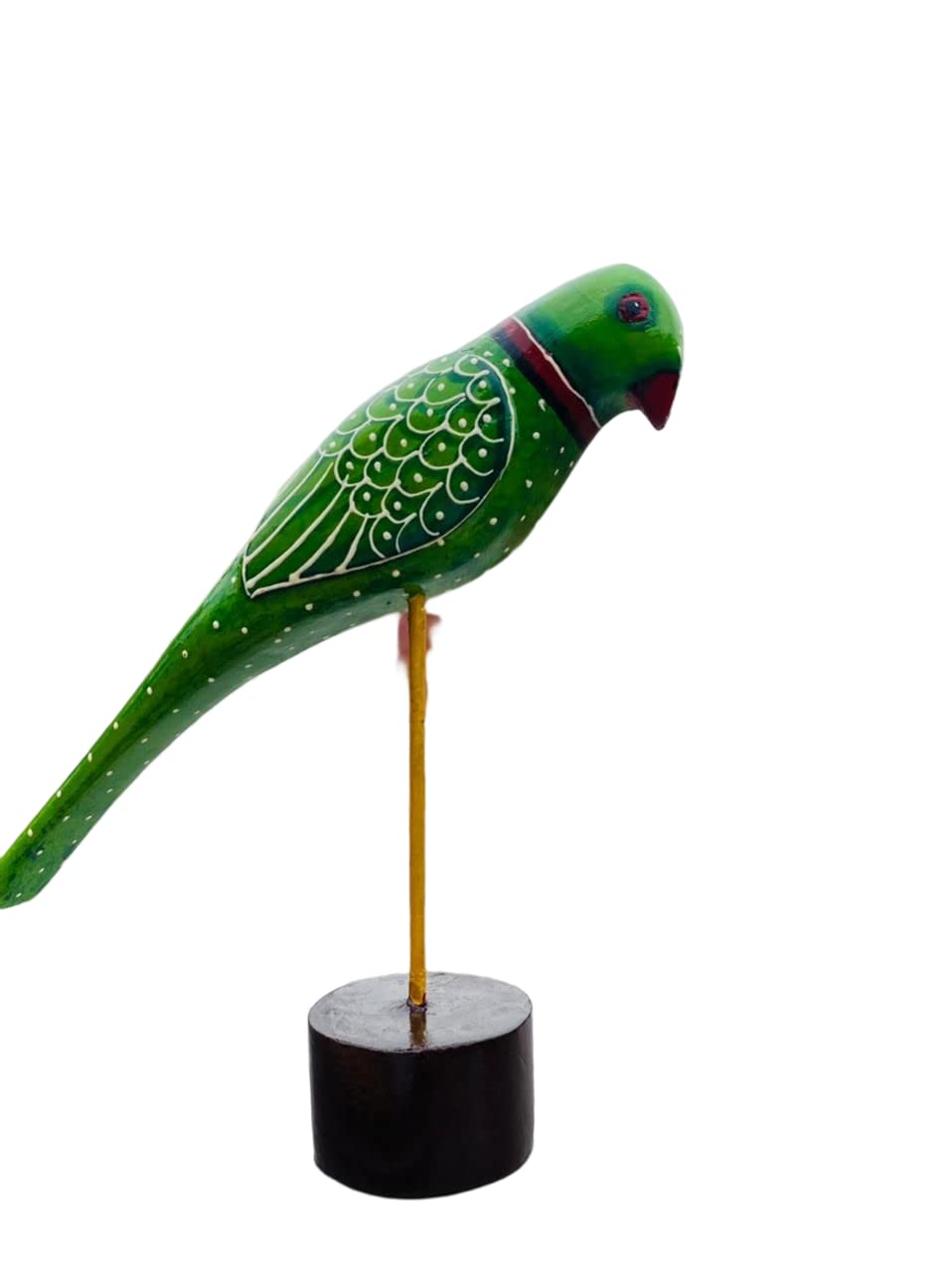Girish Handicrafts Wooden Parrot Sculpture