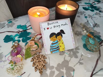 MDF Board Hand Painting For Rakhi MDF Board Hand Painting For Rakhi