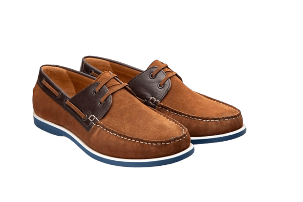 HILL BIRD Utle Brown lace-up Leather Boat Shoes