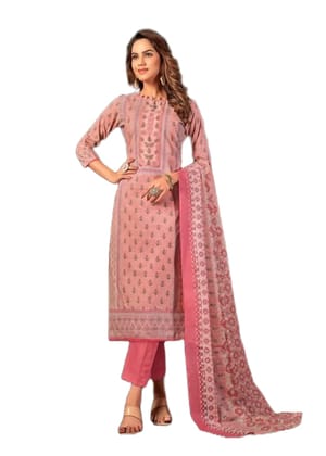 Pakistani Design Women's Pure Cotton Digital Printed Unstitched Salwar Suit Dress Material with Cotton Malmal Dupatta (Pink) Pakistani Design Women's Pure Cotton Digital Printed Unstitched Salwar Suit Dress Material with Cotton Malmal Dupatta (Pink)