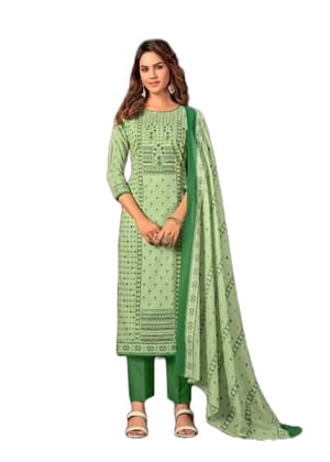 Pakistani Design Women's Pure Cotton Digital Printed Unstitched Salwar Suit Dress Material with Cotton Malmal Dupatta (Green) Pakistani Design Women's Pure Cotton Digital Printed Unstitched Salwar Suit Dress Material with Cotton Malmal Dupatta (Green)