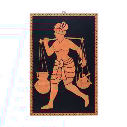 SOWPEACE Handcrafted Terracotta wallart banki “The Graced Work” wall showpiece, premium artisan made wall home decor for living r