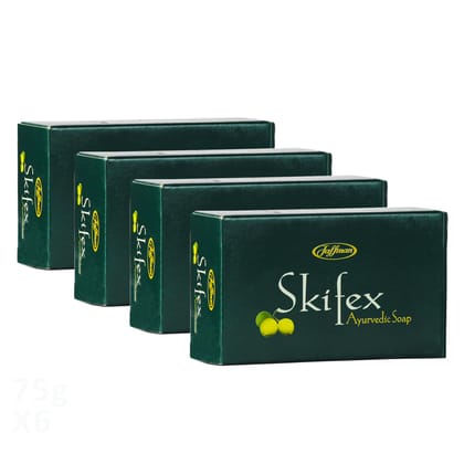 Jaffman Skifex Ayurvedic Soap 75gms x 4 ( Pack Of 4) Jaffman Skifex Ayurvedic Soap 75gms x 4 ( Pack Of 4)