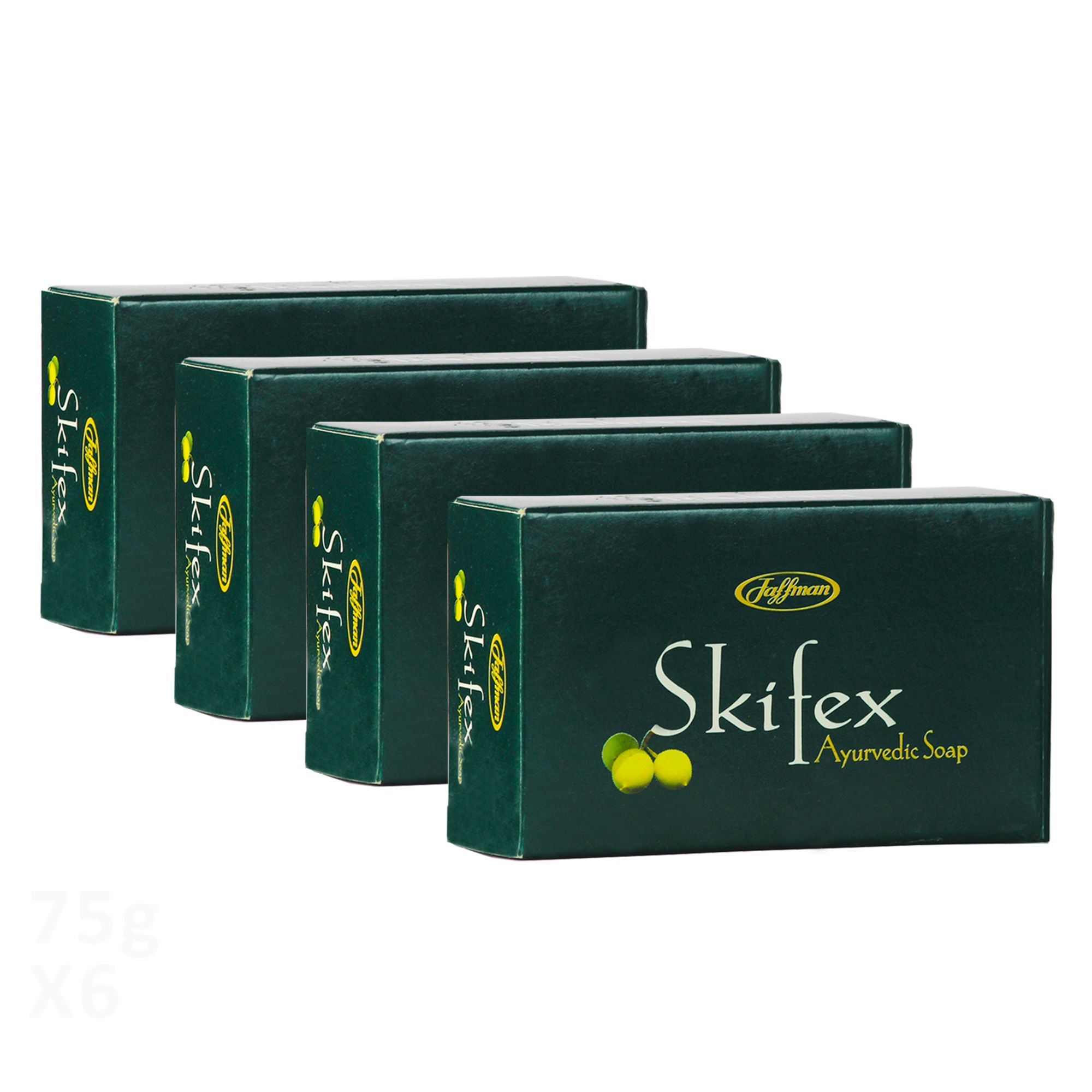 Jaffman Skifex Ayurvedic Soap 75gms x 4 ( Pack Of 4)