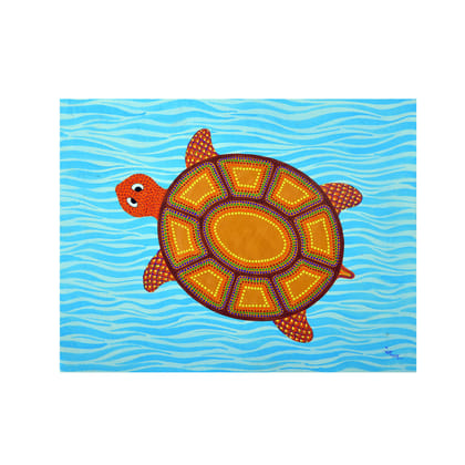 Tribes India Handmade Pithora Painting on Paper for Home decor (17x22 cm) Tribes India Handmade Pithora Painting on Paper for Home decor (17x22 cm)