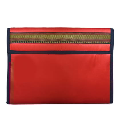Tribes India Handmade Red File Folder Flap Professional File Folders for Certificates, Documents Holder (Foolscap Legal & A4 Size Paper)