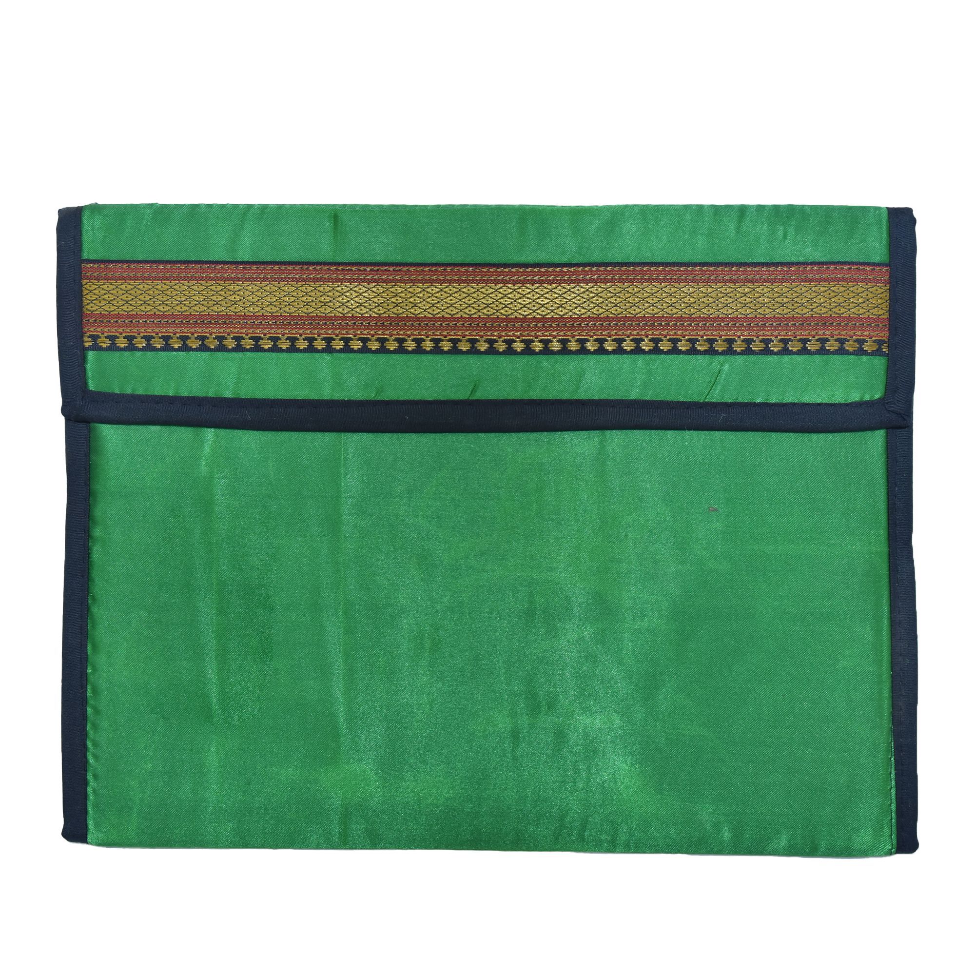 Tribes India Handmade Green File Folder Flap Professional File Folders for Certificates, Documents Holder (Foolscap Legal & A4 Size Paper)