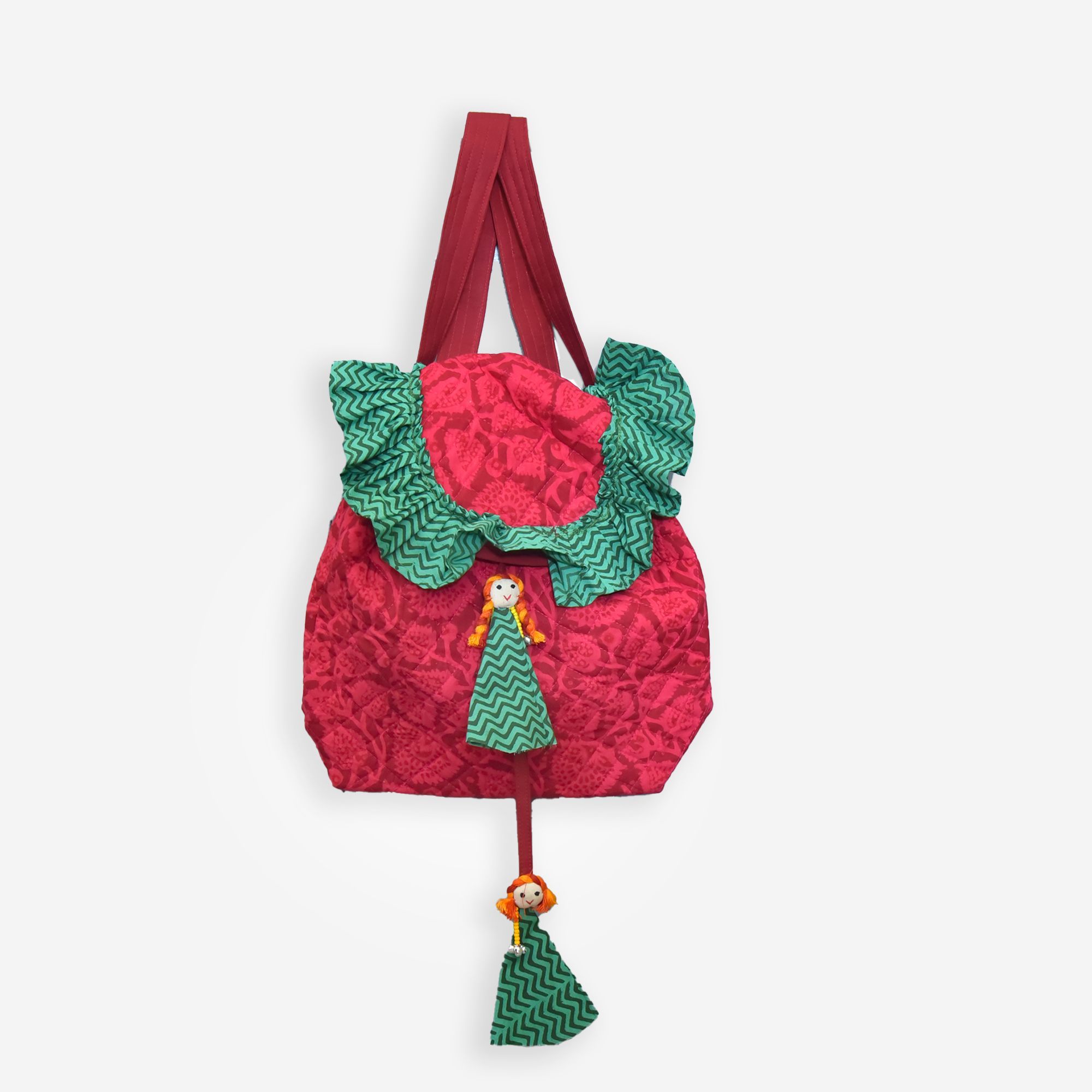 Tribes India Handmade Shoulder Bag Pink for Women & Girls with Large Capacity