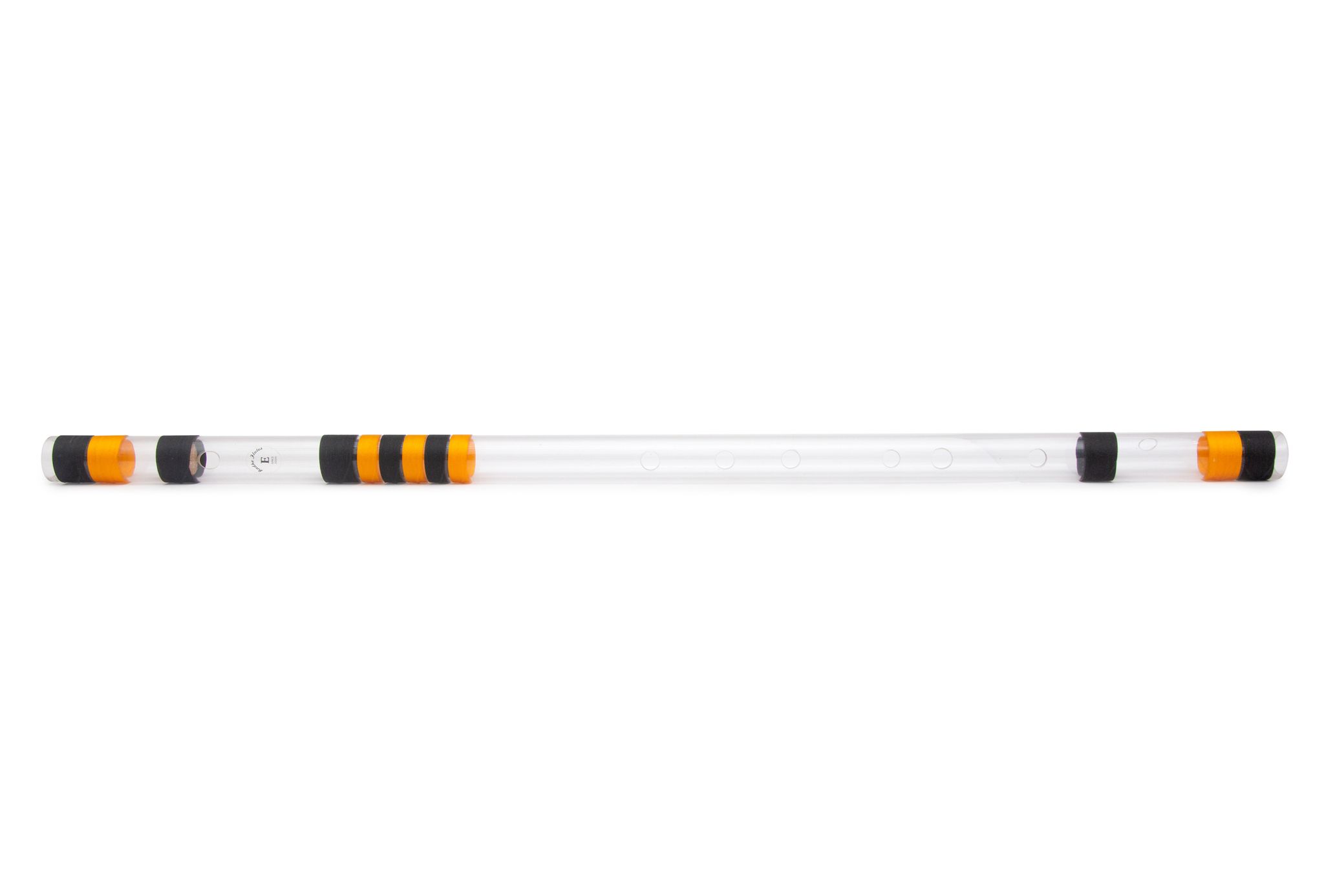 Radhe Flutes Acrylic Bansuri E Natural Right Handed Base Octave With Hard Cover