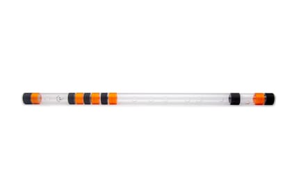 Radhe Flutes Acrylic Bansuri F Sharp Right Handed Base Octave With Hard Cove Radhe Flutes Acrylic Bansuri F Sharp Right Handed Base Octave With Hard Cove