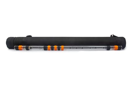 Radhe Flutes Acrylic Bansuri C Sharp Right Handed Middle Octave (18 inch) With Hard Cover Radhe Flutes Acrylic Bansuri C Sharp Right Handed Middle Octave (18 inch) With Hard Cover