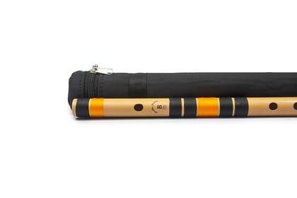 Radhe Flutes Bamboo Bansuri B Natural Right Handed Bass Octave (20.5 inch) With Hard Cover And Mineral Oil Radhe Flutes Bamboo Bansuri B Natural Right Handed Bass Octave (20.5 inch) With Hard Cover And Mineral Oil