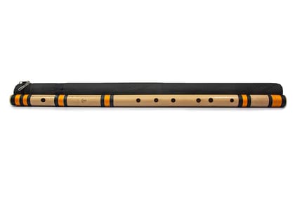 Radhe Flutes Bamboo Bansuri E Natural Right Handed Bass Octave (30 inch) With Hard Cover And Mineral Oil Radhe Flutes Bamboo Bansuri E Natural Right Handed Bass Octave (30 inch) With Hard Cover And Mineral Oil