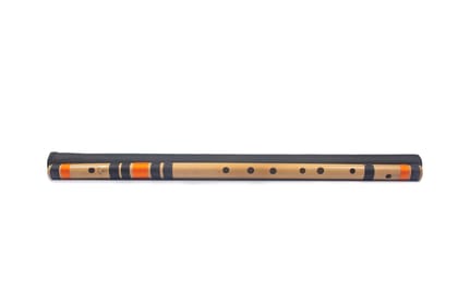 Radhe Flutes Bamboo Bansuri G Natural Right Handed Base Octave (26 inch) With Hard Cover & Mineral Oil Radhe Flutes Bamboo Bansuri G Natural Right Handed Base Octave (26 inch) With Hard Cover & Mineral Oil