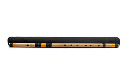 Radhe Flutes Bamboo Bansuri G Sharpl Right Handed Base Octave (24 inch) With Hard Cover & Mineral Oil Radhe Flutes Bamboo Bansuri G Sharpl Right Handed Base Octave (24 inch) With Hard Cover & Mineral Oil