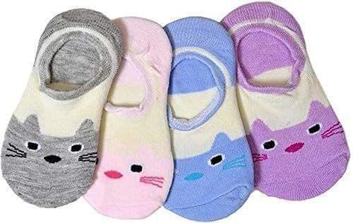 Clastik New Attractive Printed Design Socks Multicolor for Kids, 100% Cotton (2 to 5 Years)