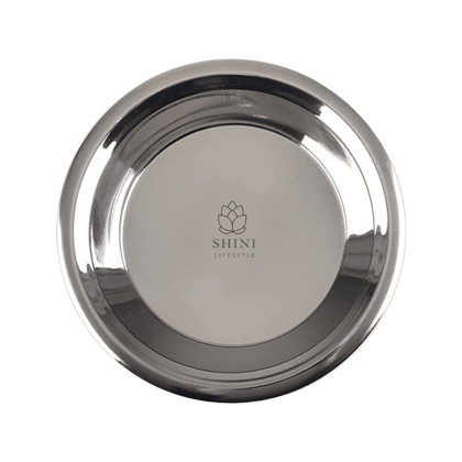 SHINI LIFESTYLE Stainless Steel Atta Parat, Parat steel, steel parat for kitchen(Dia-32cm, 1Pc)