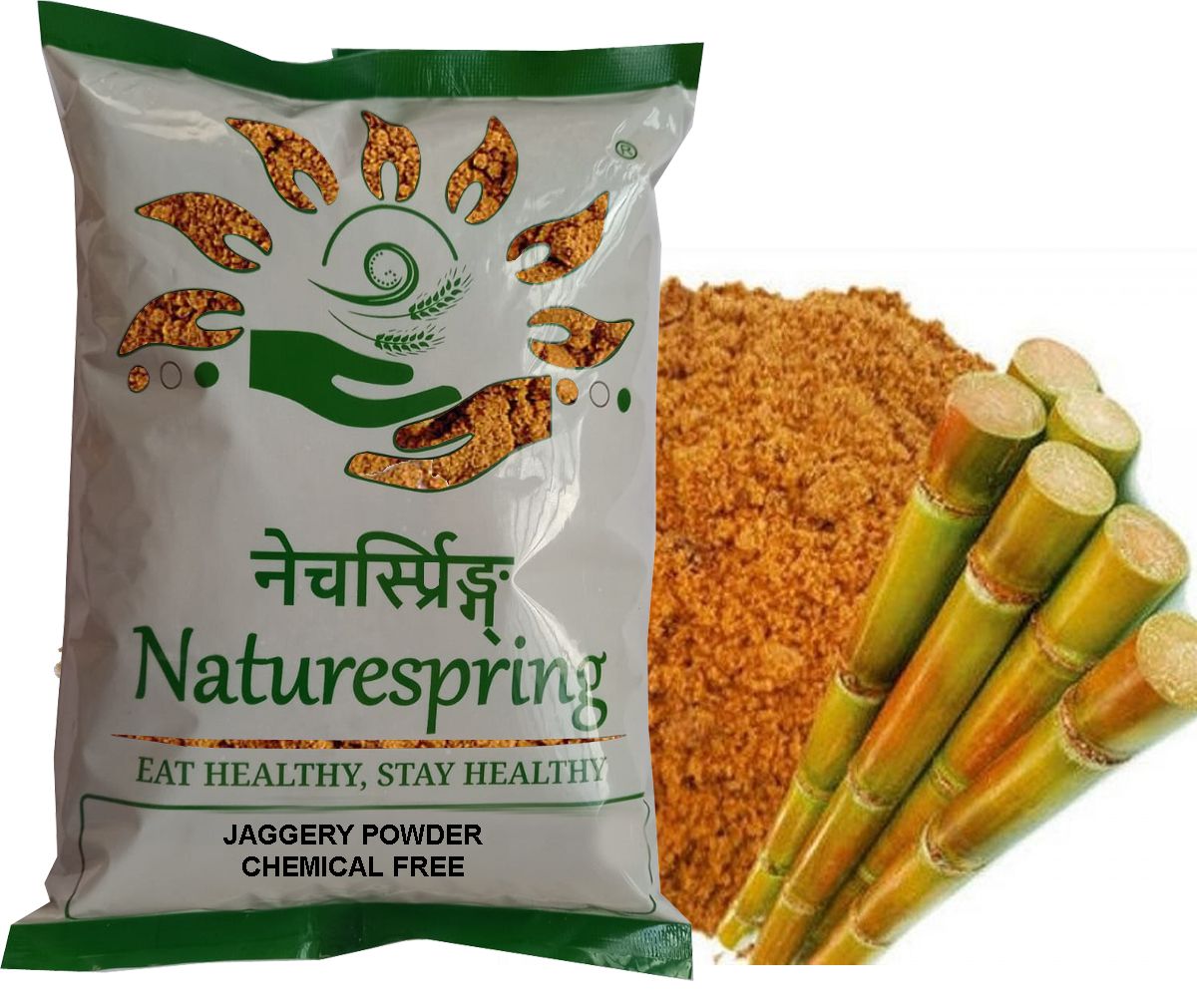 Naturespring Jaggery Powder | 100% Natural & Chemical-Free | 1Kg