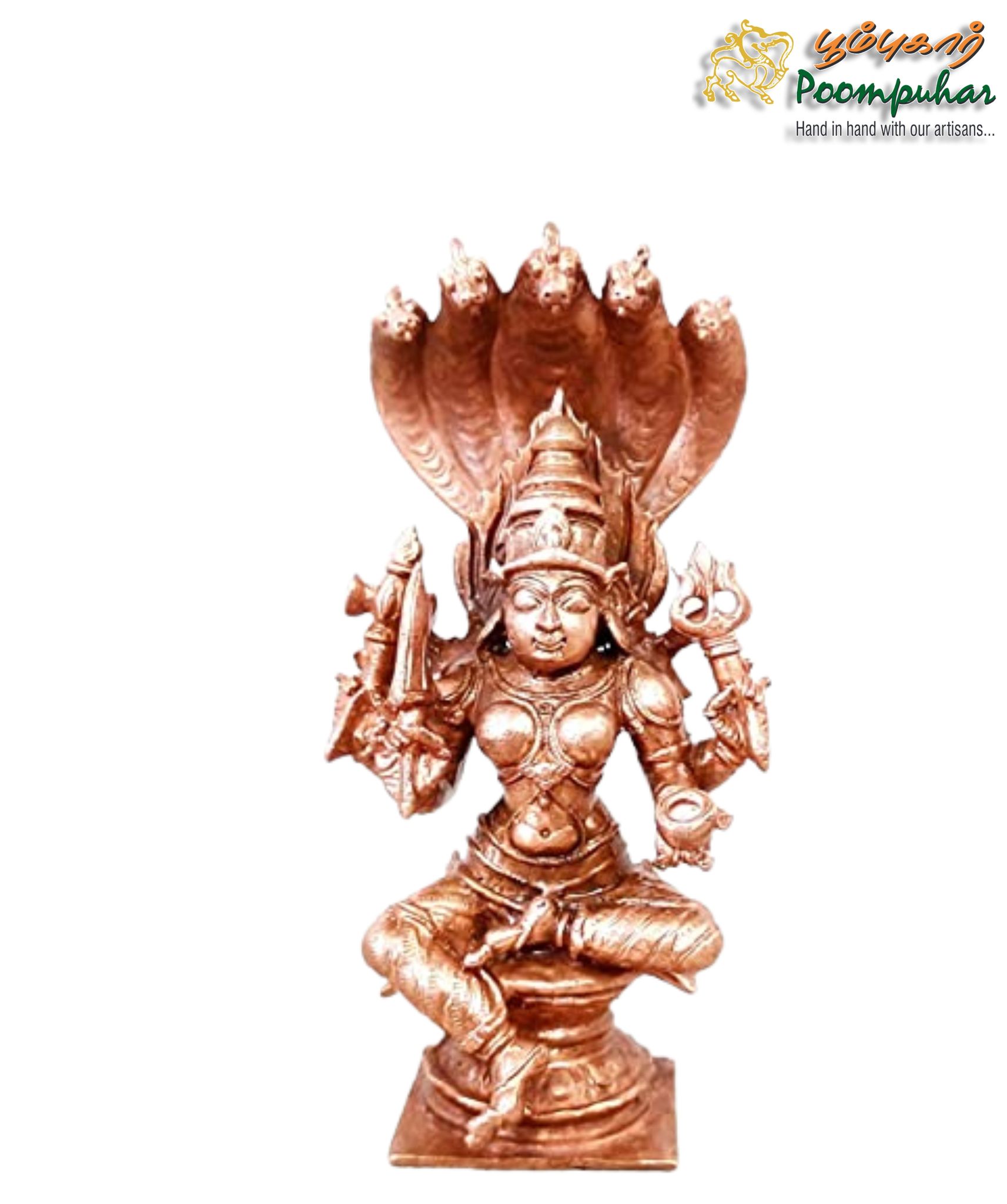 Copper  Mariamman 4.9 inches