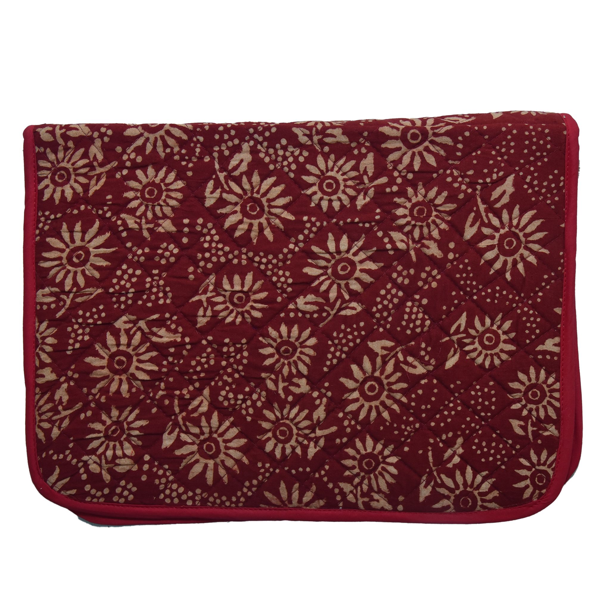 Tribes India Handcrafted Cotton and Sponge Maroon File Folder