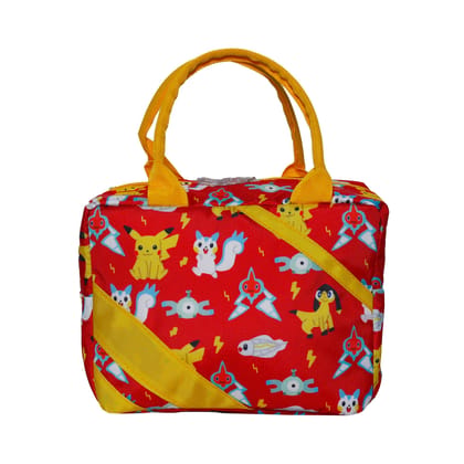 Echo Boomers Printed Insulated Tiffin Lunch Bags for Kids with Bottle Holder