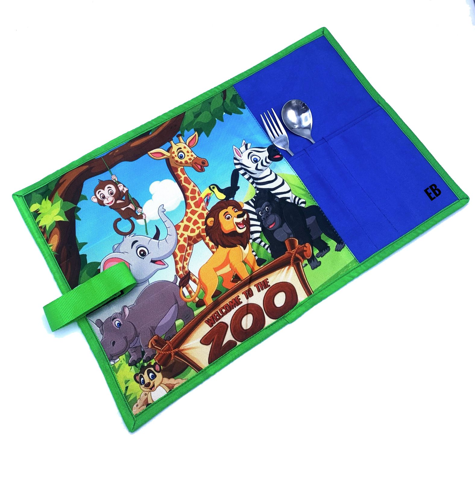 Echo Boomers Kids Cartoon Printed Stain-Resistant Placemats Waterproof Dining Tablemats