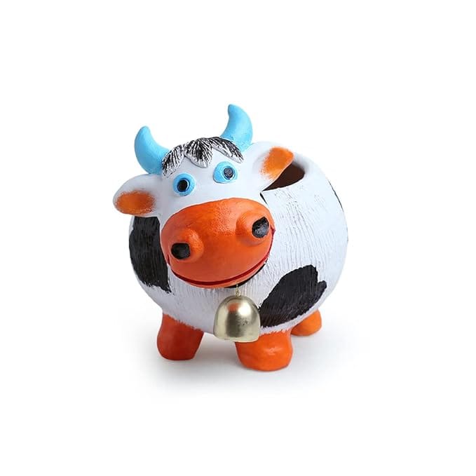 Newly Design Cow Shape Handprinted Pot