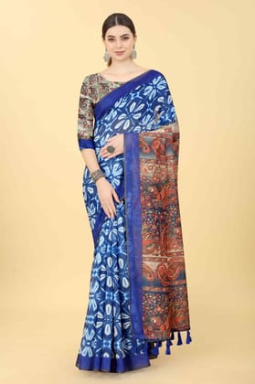 Women's Kalamkari Digital Printed Saree
