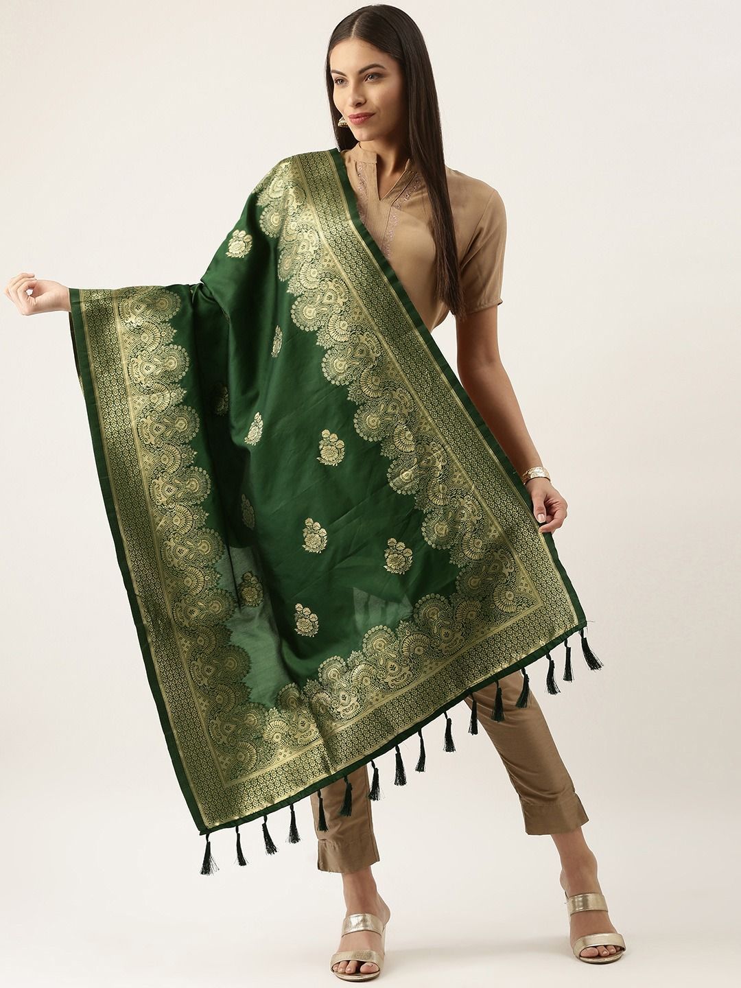 Women's Fancy Woven Banarasi Silk Dupatta