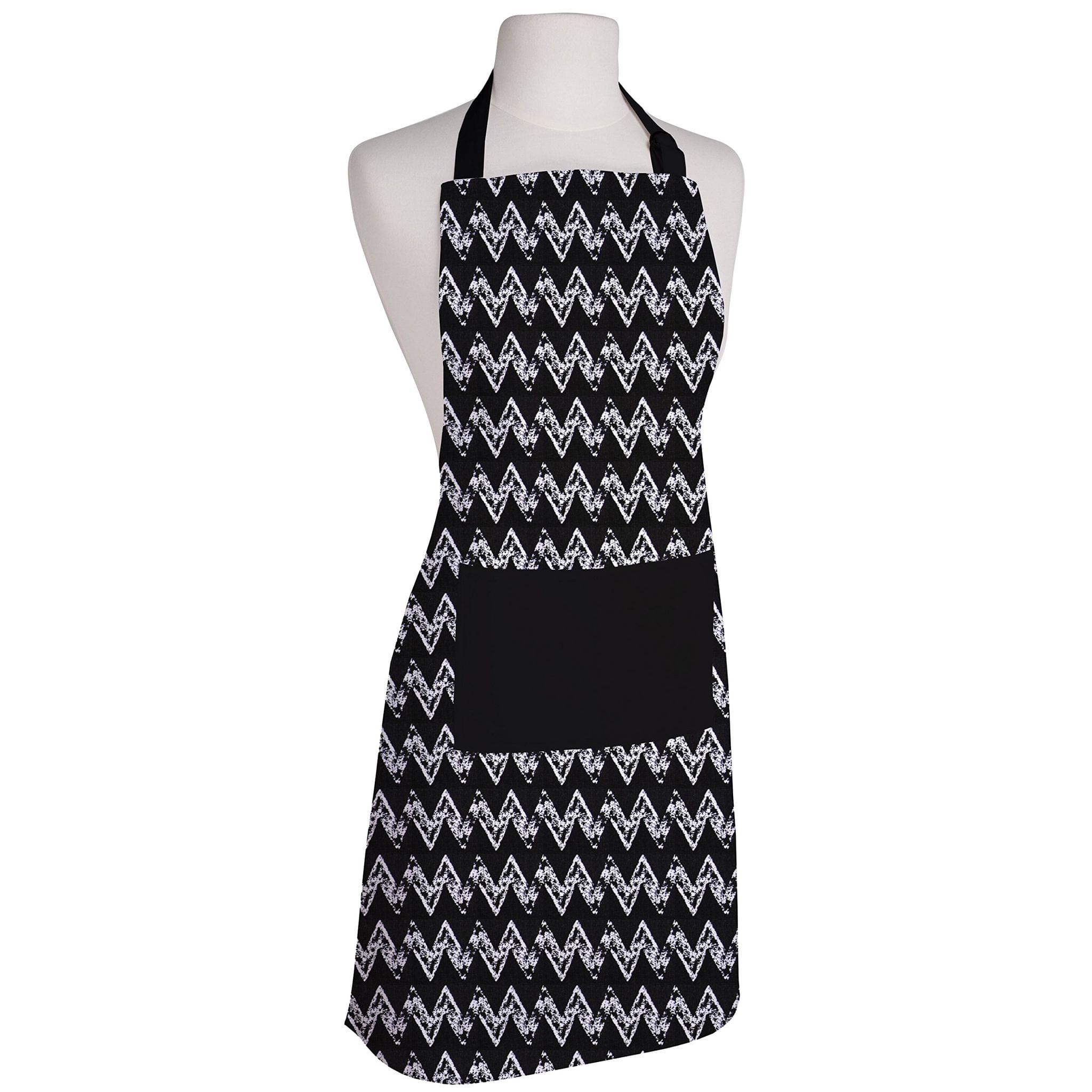 AIRWILL, 100% Cotton Designer Printed Aprons, Sized 65cm in Width & 80cm in Length with 1 Center Pocket, Adjustable Buckle on Top and 2 Long Ties On Both 2 Sides. Pack of 1 piece ?