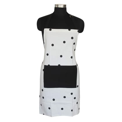 AIRWILL, 100% Cotton Designer Self Designed Bib Apron, Sized 65cm in Width and 80cm in Length with 2 Long Straps on Both Sides and Adjustable Buckle on Top. Pack of 1 pc
