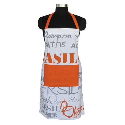 AIRWILL, 100% Cotton Designer Self Designed Bib Apron, Sized 65cm in Width and 80cm in Length with 2 Long Straps on Both Sides and Adjustable Buckle on Top. Pack of 1 pc