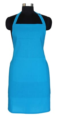 AIRWILL, 100% cotton designer aprons, sized 65cm in width and 80cm in length with 1 center pocket, adjustable buckle on top and 2 long ties on both 2 sides. Pack of 1 piece.