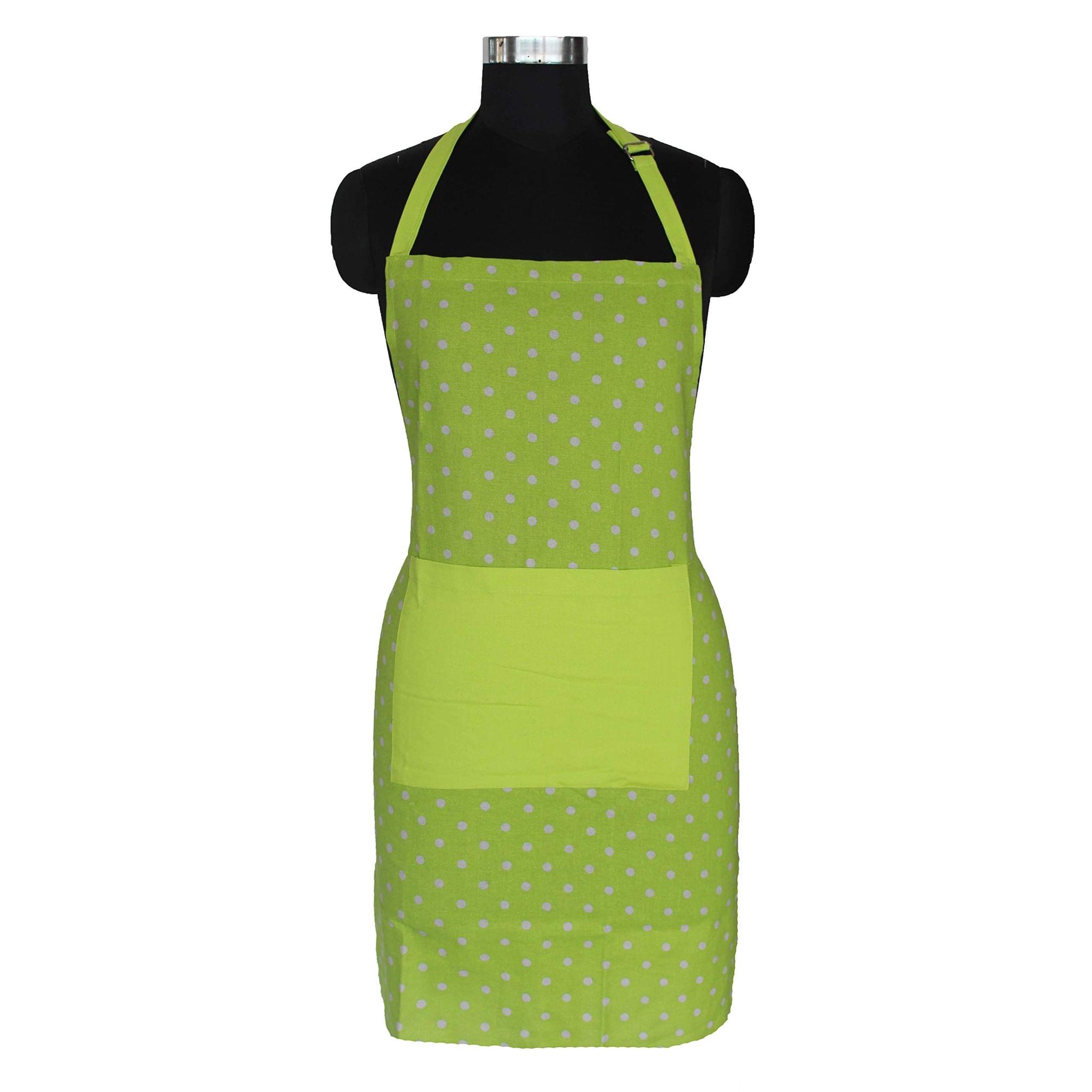 AIRWILL, 100% Cotton Designer Self Designed Bib Apron, Sized 65cm in Width and 80cm in Length with 2 Long Straps on Both Sides and Adjustable Buckle on Top. Pack of 1 pc