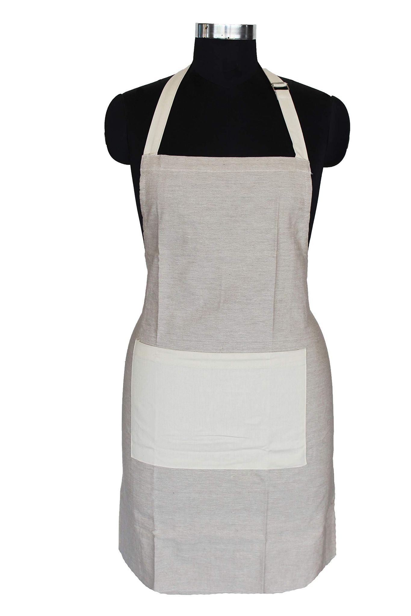 AIRWILL, 100% Cotton Designer Self Designed Bib Apron, Sized 65cm in Width and 80cm in Length with 2 Long Straps on Both Sides and Adjustable Buckle on Top. Pack of 1 pc