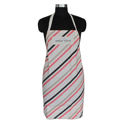 AIRWILL, 100% Cotton Designer Self Designed Bib Apron, Sized 65cm in Width and 80cm in Length with 2 Long Straps on Both Sides and Adjustable Buckle on Top. Pack of 1 pc