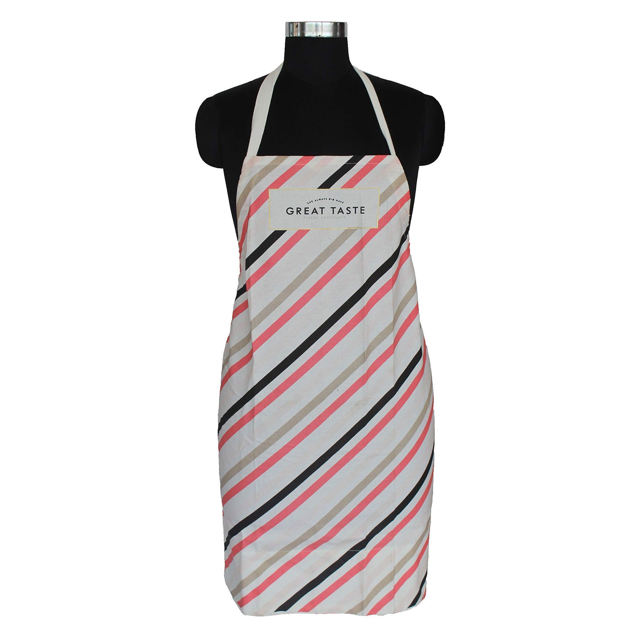 AIRWILL, 100% Cotton Designer Self Designed Bib Apron, Sized 65cm in Width and 80cm in Length with 2 Long Straps on Both Sides and Adjustable Buckle on Top. Pack of 1 pc