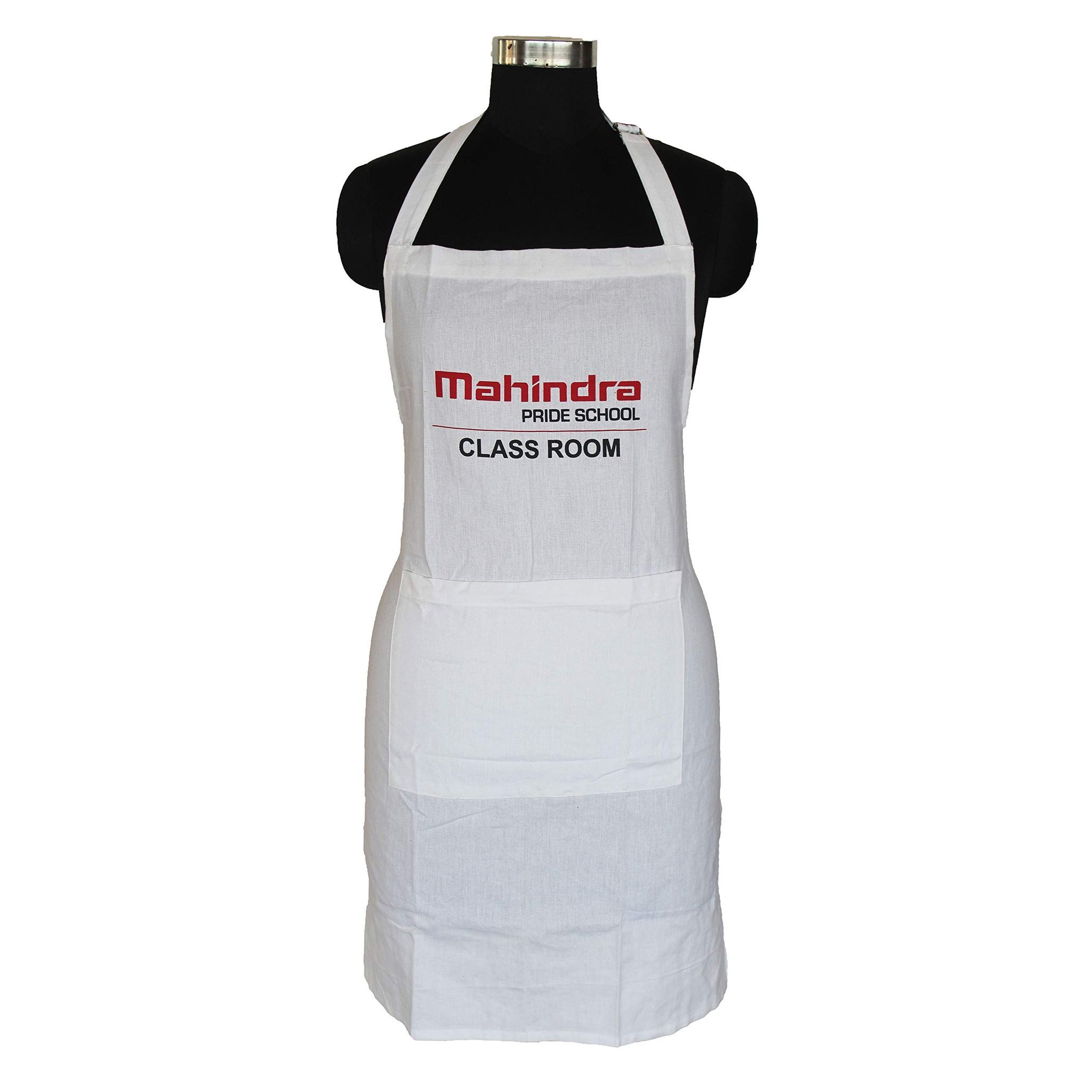 Airwill, 100% Cotton Designer Self Designed Bib Apron, Sized 65cm in Width and 80cm in Length with 2 Long Straps on Both Sides and Adjustable Buckle on Top. Pack of 1 pc
