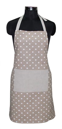 AIRWILL, 100% Cotton Designer Printed Aprons, Sized 65cm in Width & 80cm in Length with 1 Center Pocket, Adjustable Buckle on Top and 2 Long Ties on Both 2 Sides. Pack of 1 piece