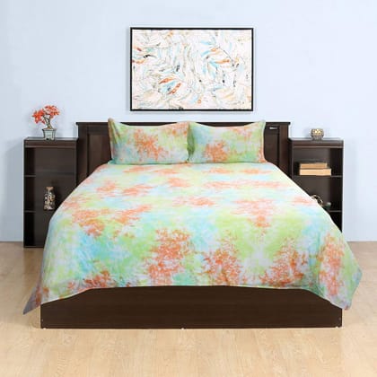 Airwill Designer Made Premium Cotton Double Size Bedsheet with 2 Pillow Cases