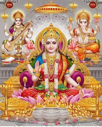 APM Goddess LAXMI JI Wall Vinyl Sticker Fully Waterproof Siize 12X18 inches (LS17) APM Goddess LAXMI JI Wall Vinyl Sticker Fully Waterproof Siize 12X18 inches (LS17)