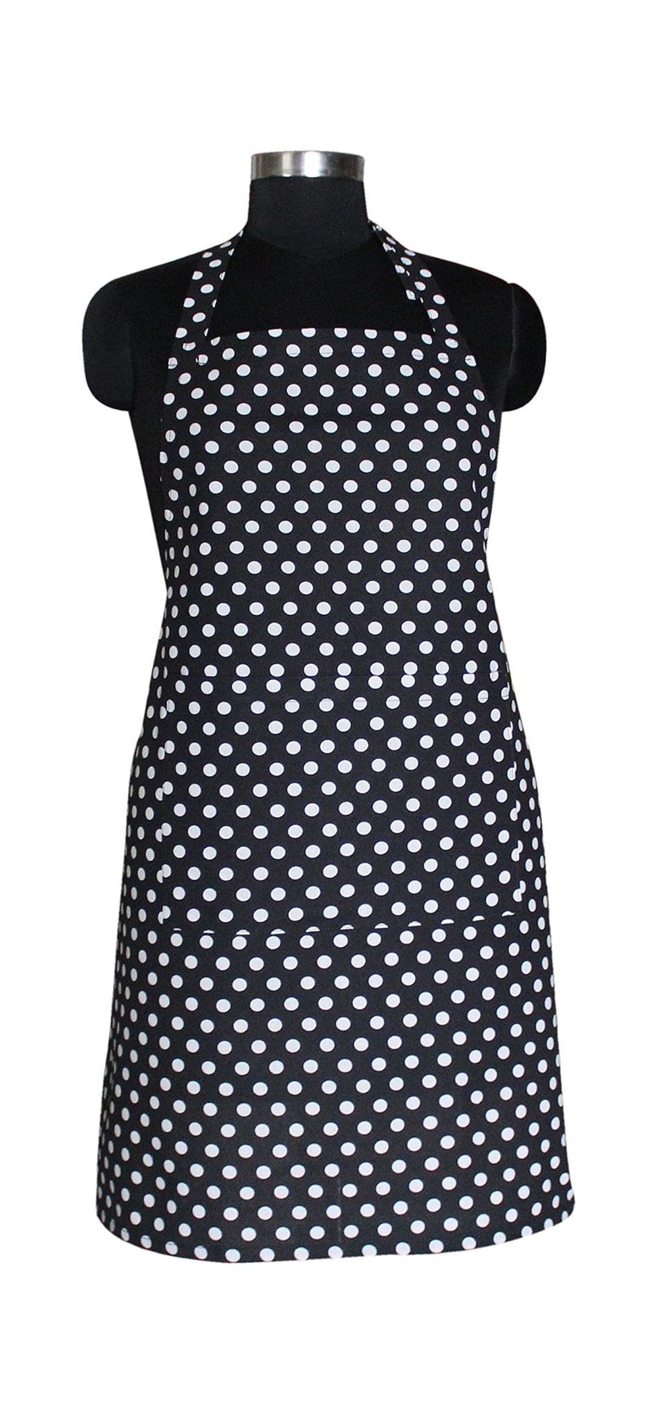 AIRWILL, 100% Cotton Designer Printed Aprons, Sized 65cm in Width & 80cm in Length with 1 Center Pocket, Adjustable Buckle on Top and 2 Long Ties on Both 2 Sides. Pack of 1 piece