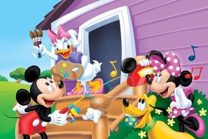 APM Kids Mickey Mouse Cartoon Wall Sticker Fully Waterproof Vinyl Sticker self Adhesive for Living Room, Bedroom, Office, Kids Room 12X18 inches (MF 16) APM Kids Mickey Mouse Cartoon Wall Sticker Fully Waterproof Vinyl Sticker self Adhesive for Living Room, Bedroom, Office, Kids Room 12X18 inches (MF 16)