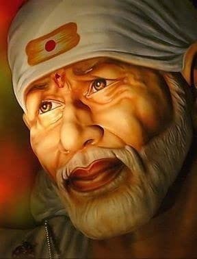 APM SAI Baba Wall Sticker Fully Waterproof Vinyl Sticker self Adhesive for Living Room, Bedroom, Office, Kids Room 12X18 inches (S21)