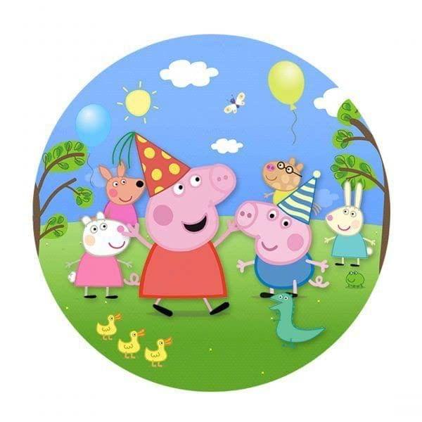 APM Peppa Pig Wall Sticker Fully Waterproof Vinyl Sticker self Adhesive for Living Room, Bedroom, Office, Kids Room 12X18 inches (PP9)